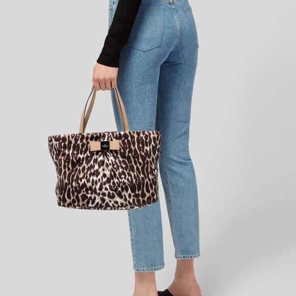 Kate Spade Brown and Tan Leopard Tote